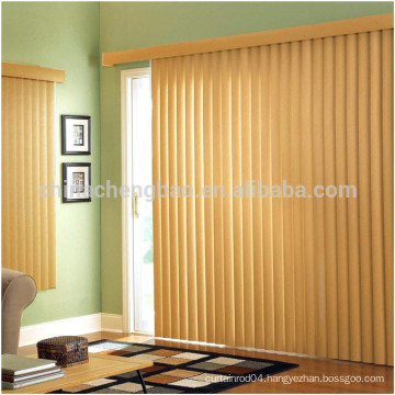 China supplier 89mm aluminium rail blackout wood vertical blind